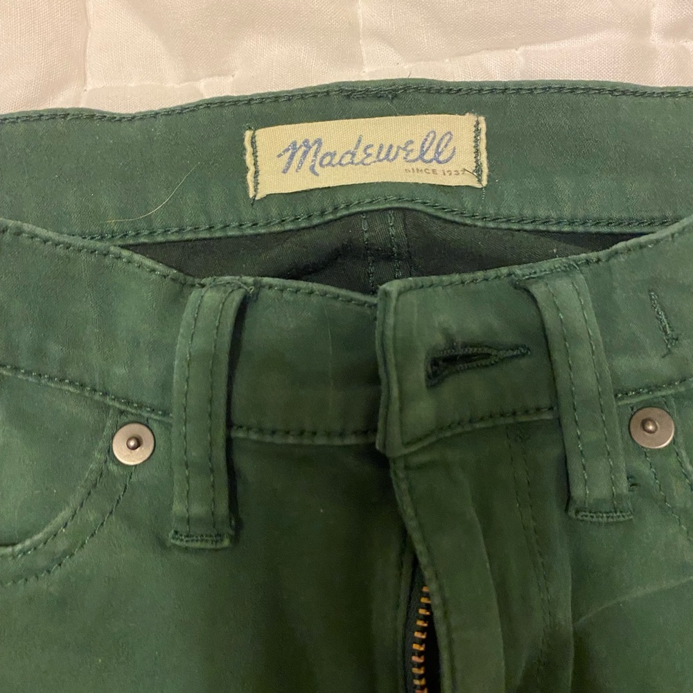 Green Madewell skinnies